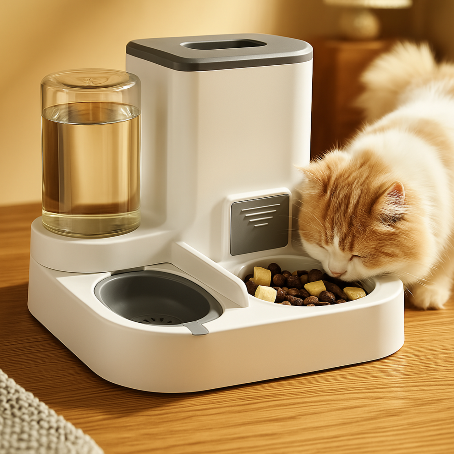 distributeur de croquettes pour chat