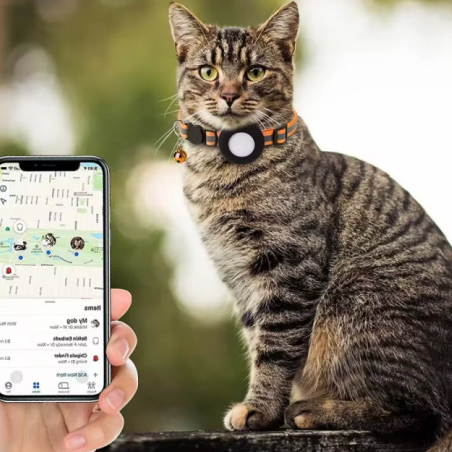 Collier gps chat