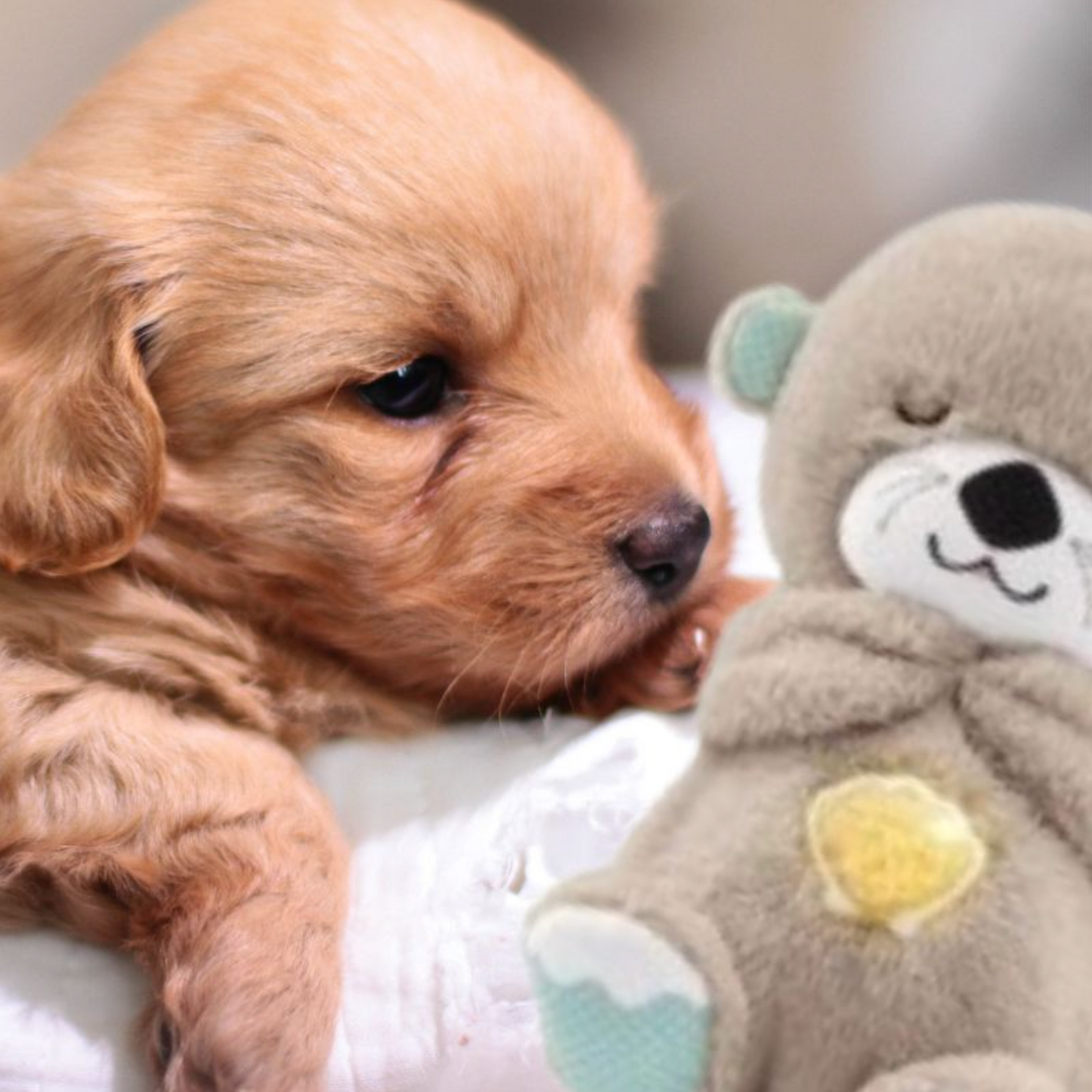 Peluche Câline Anti-Stress pour Chien – Battements de cœur apaisants