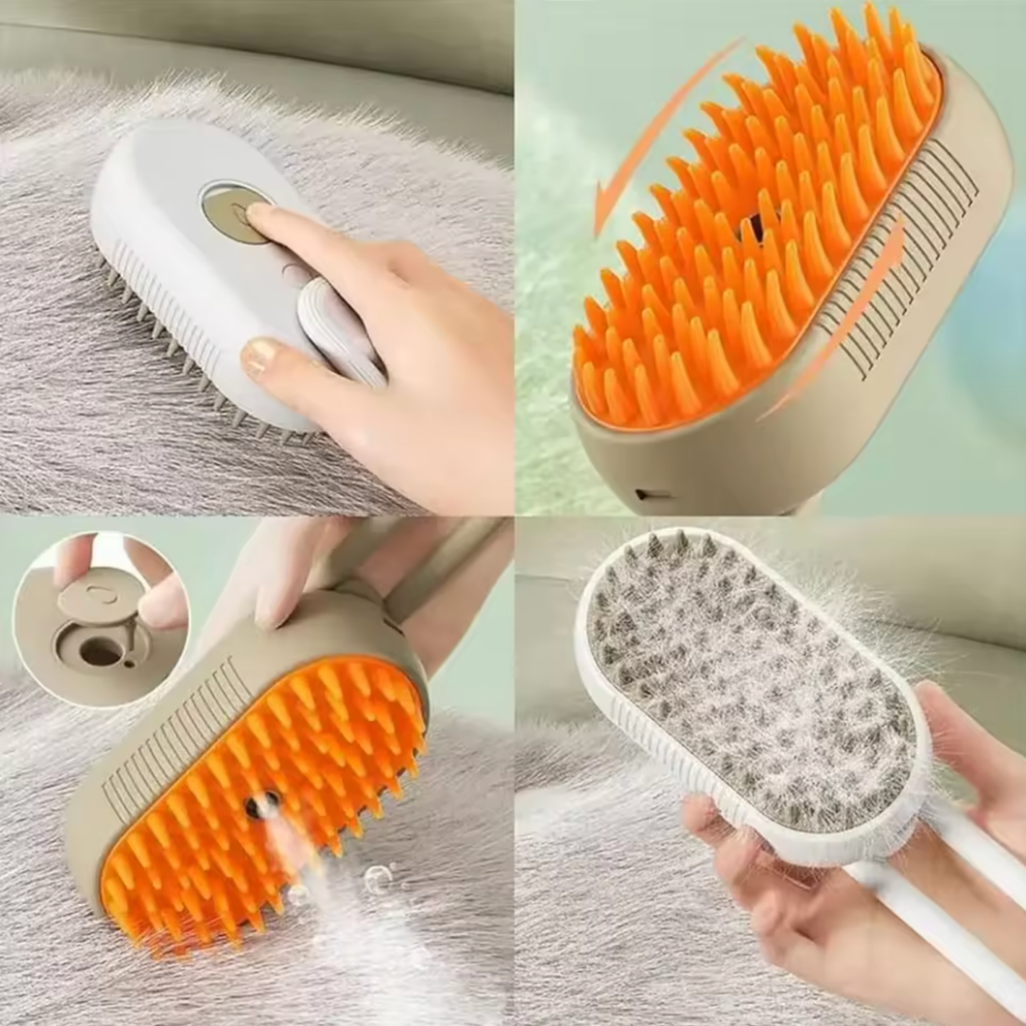 Brosse anti poil vapeur