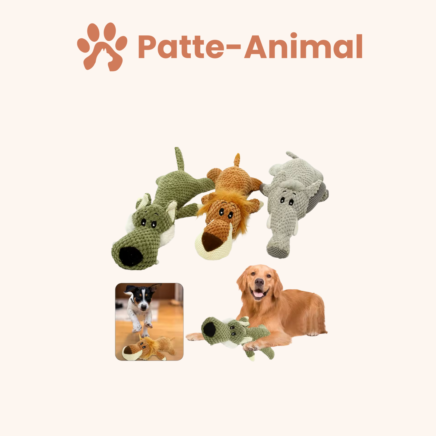 Jouet pour chien - Peluche pour chien indestructible