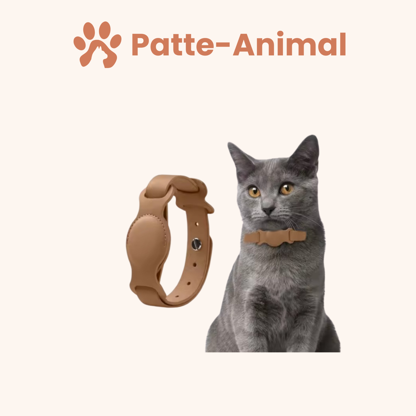 Collier chat Airtag