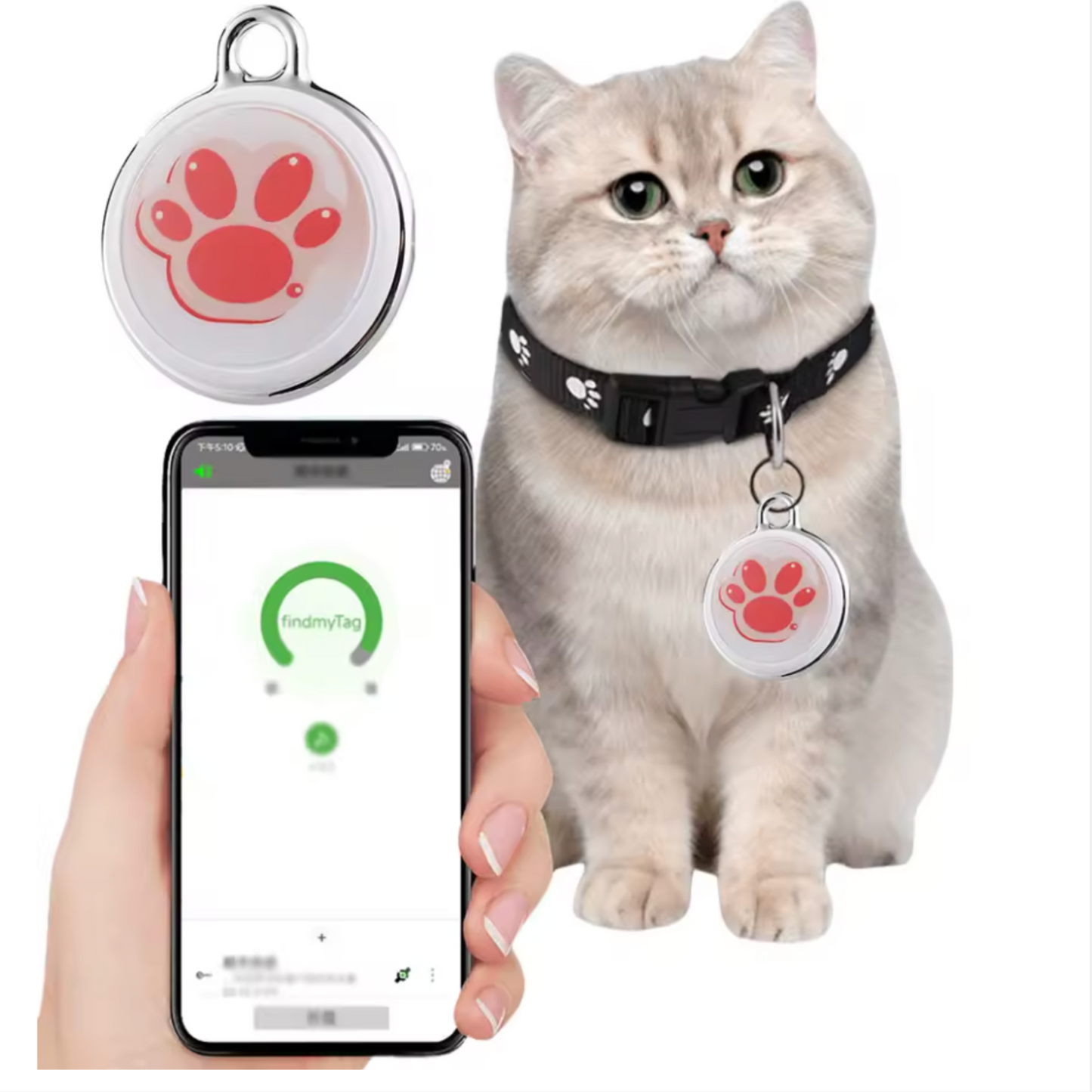 Collier gps chat