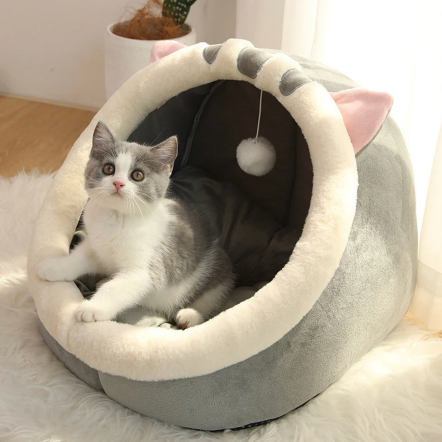 Panier Ultra Douillet pour Chat – Confort & Sérénité