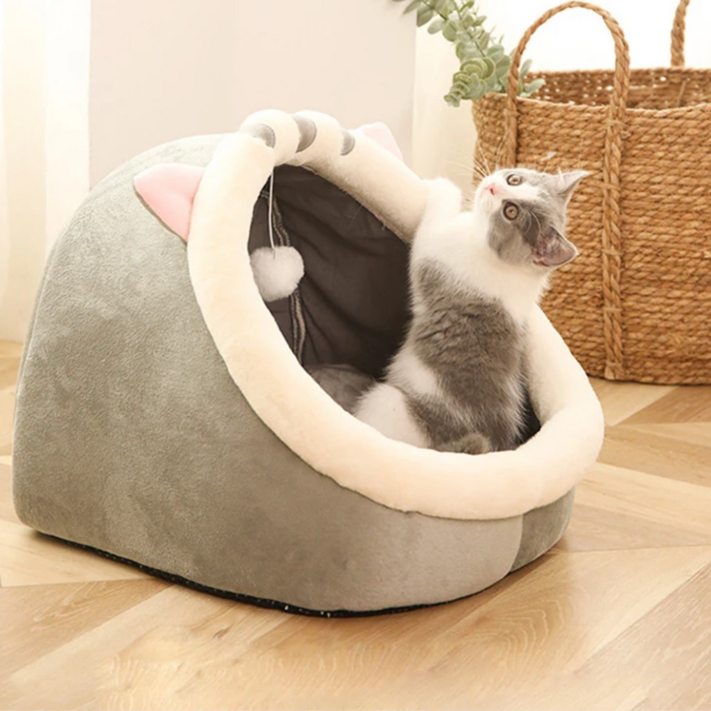 Panier Ultra Douillet pour Chat – Confort & Sérénité
