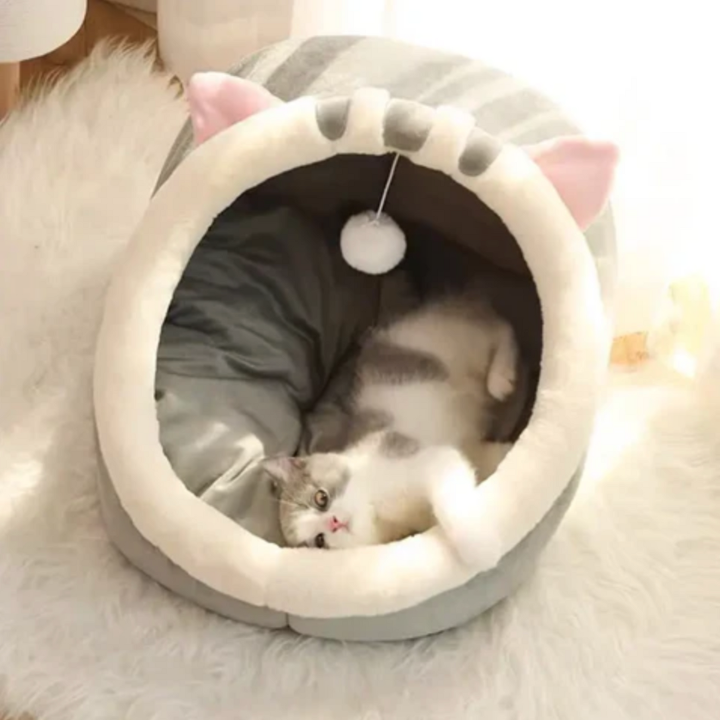 Panier Ultra Douillet pour Chat – Confort & Sérénité