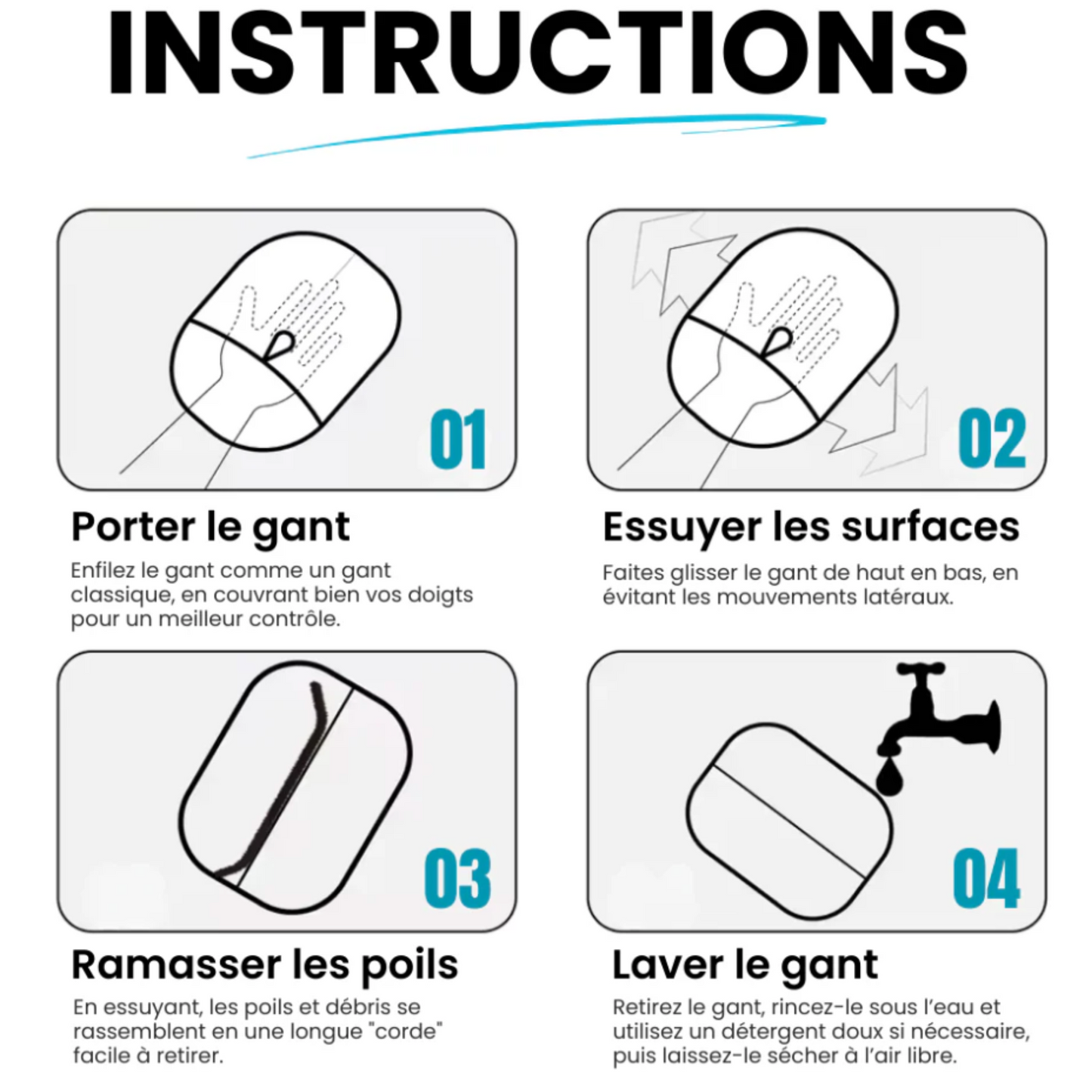 Gant Attrape-Poils – Maison Propre, Sans Effort