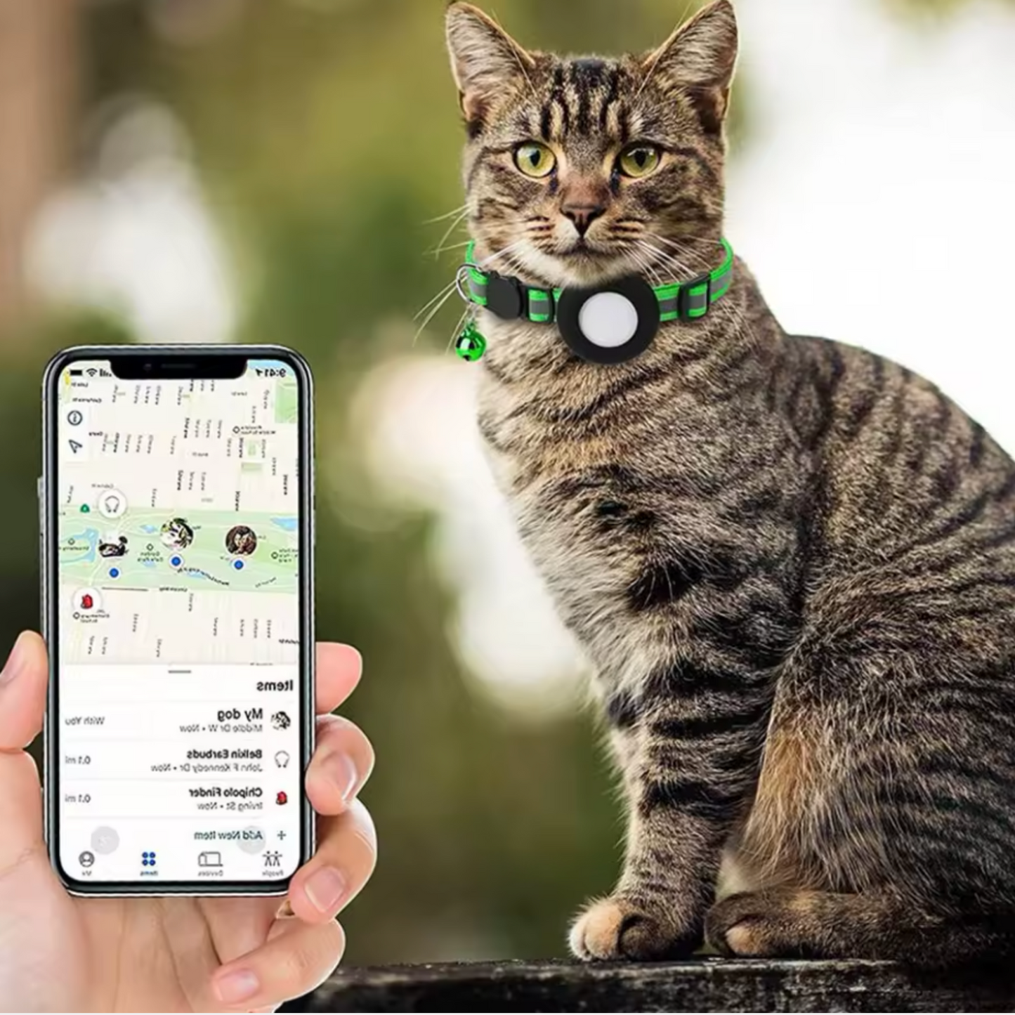 Collier gps chat