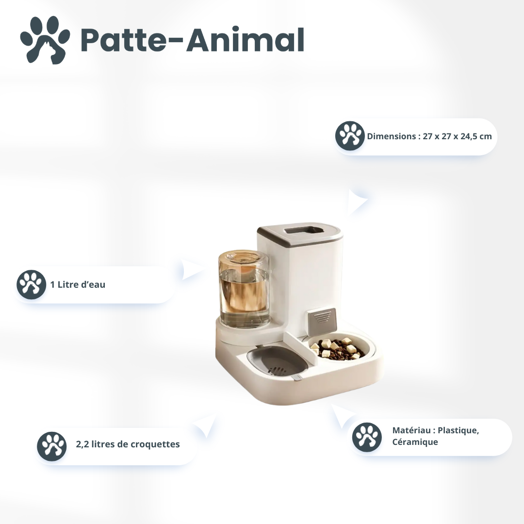 distributeur de croquettes pour chat